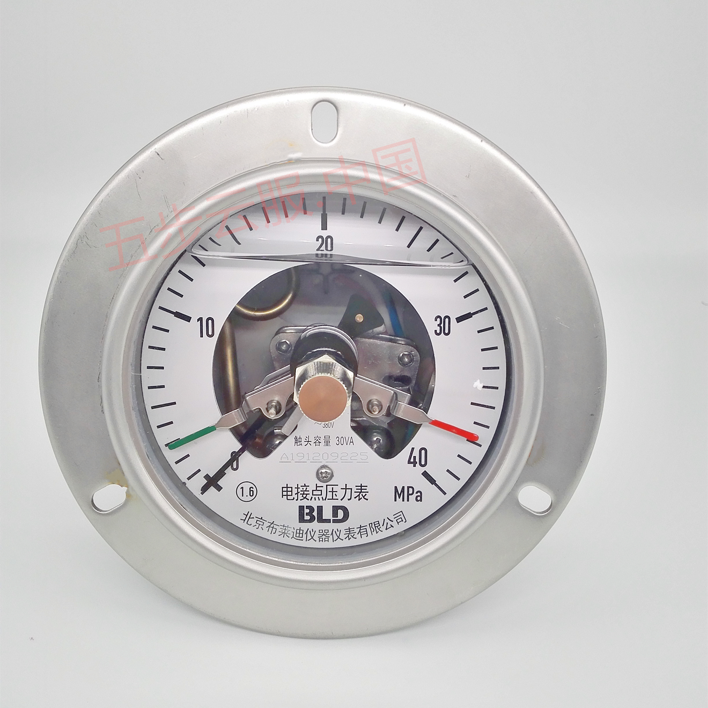 全鋼防腐電接點壓力表YD-100NBFZTQ/0-40MPa不銹鋼  機械 計量
