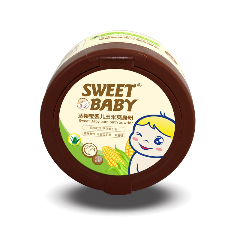 適櫻寶 嬰兒玉米爽身粉、玉米尿濕粉、清涼痱子玉米粉140g  