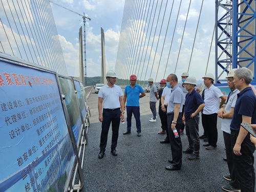 市國資委副主任石繼東走訪調研蔡家嘉陵江大橋項目
