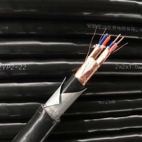 Flame retardant shielded armored computer cable