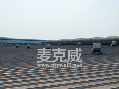 自貢水泵廠屋頂鋁制風機項目