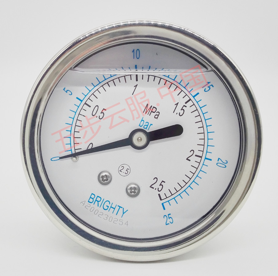 衛生型隔膜壓力表YF-063NBFZ.FW6 不銹鋼 機械 計量 壓力表