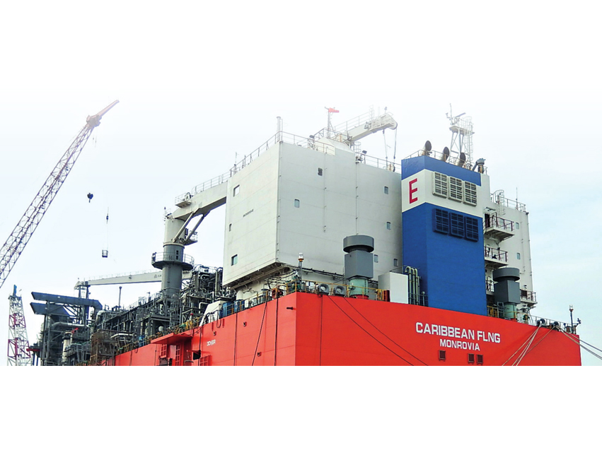 江蘇海洋 EXMAR 項目 FLNG（浮式液化天然氣裝置） 臨時氣化模塊工程（2016 年）